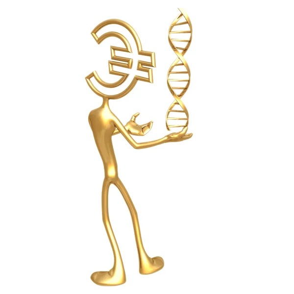 Holding DNA Euro — Stock Photo, Image