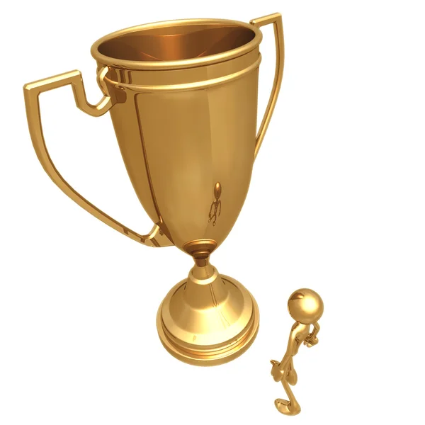 Obří trophy cup — Stock fotografie