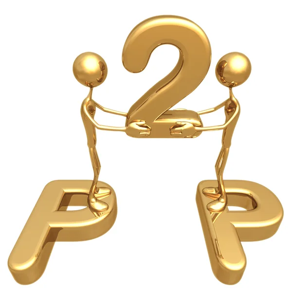 P2P концепція Стокове Зображення