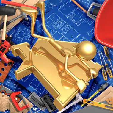 düşen ev sembole asılı