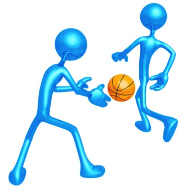 Basketbol geri pas