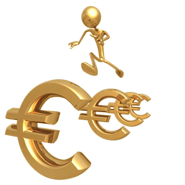 Euro gátfutás — Stock Fotó