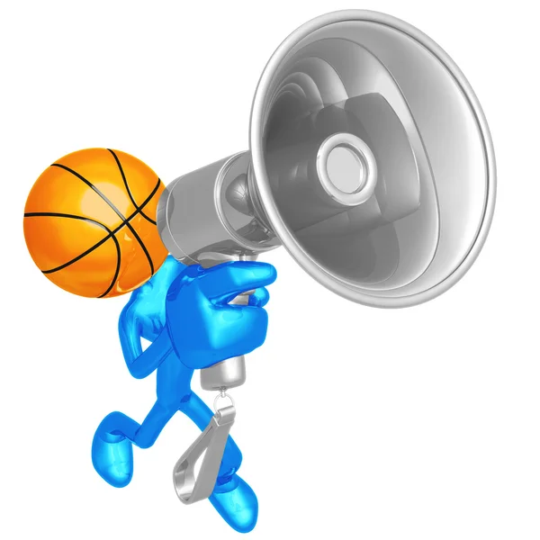 Kosárlabda megafon — Stock Fotó