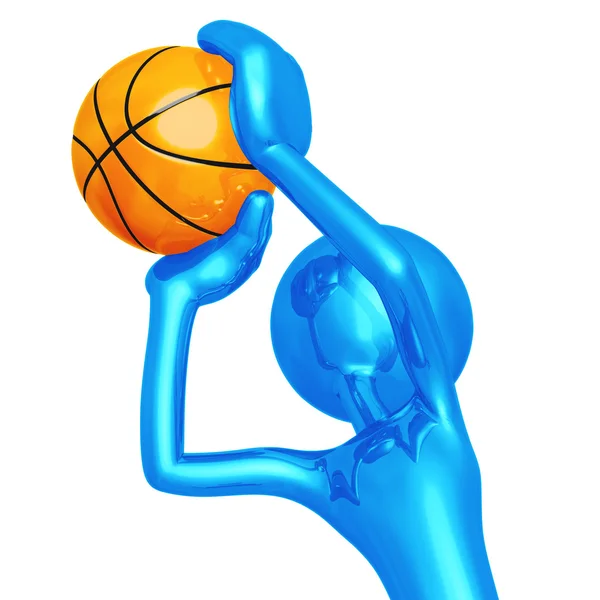 Basketball-Freiwurf — Stockfoto