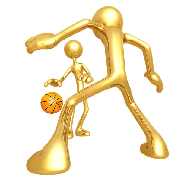 Kosárlabda az egyik — Stock Fotó