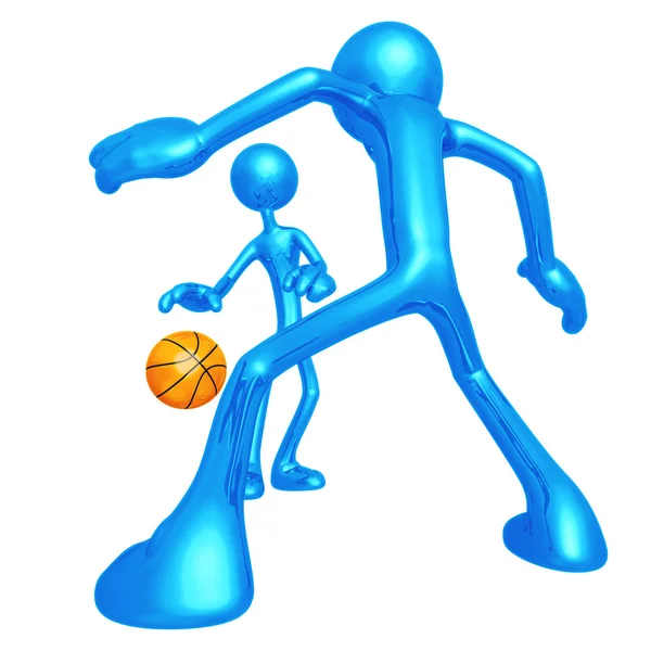 Basketball One On One — Stock Photo, Image