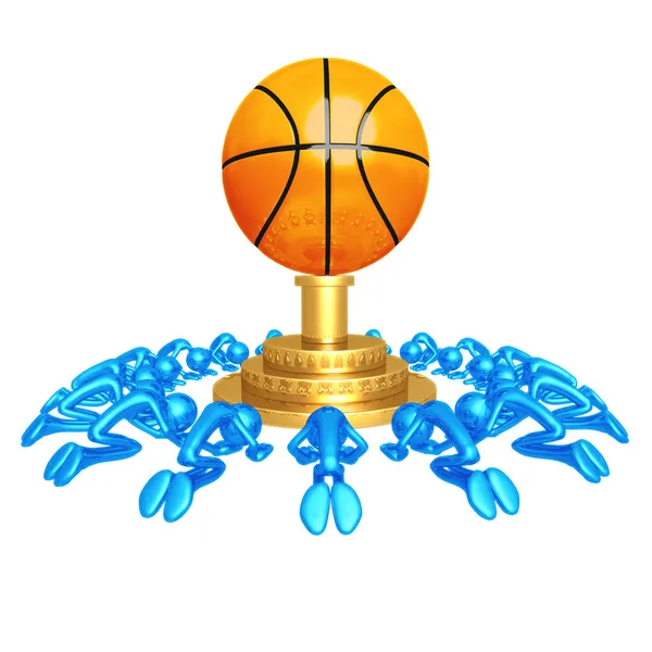 Basketbal aanbidding — Stockfoto