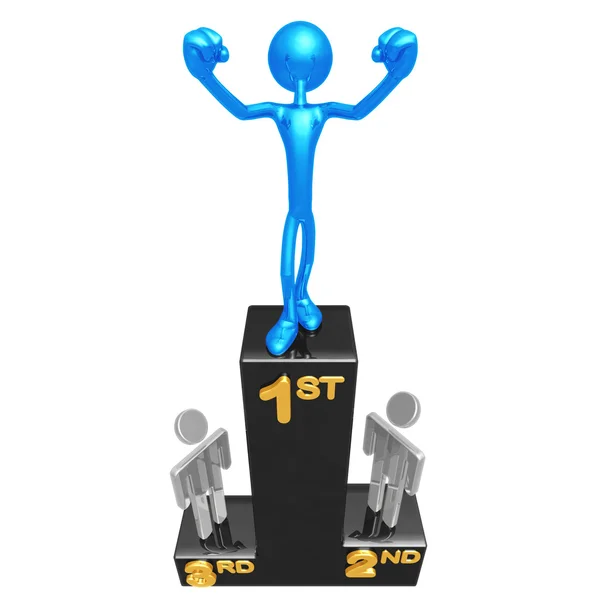 Overwinning podium — Stockfoto