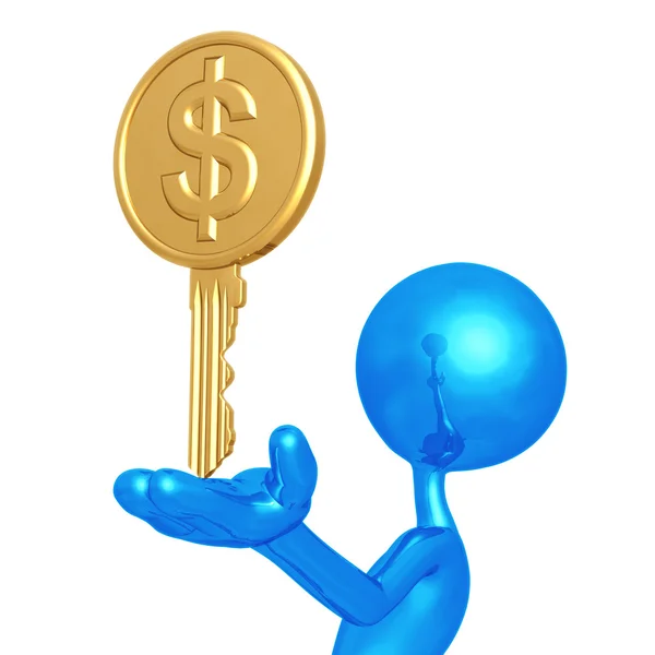 Currency Key — Stock Photo, Image