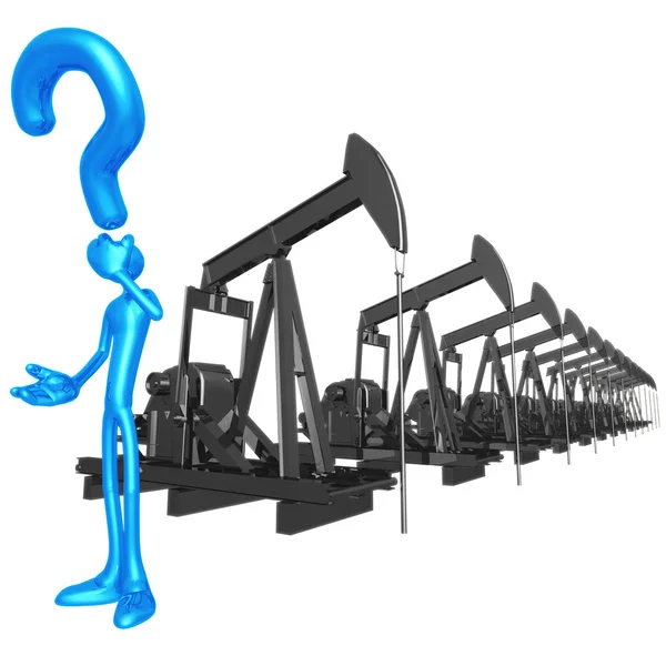 Question Oil Pumps — Stock Photo, Image