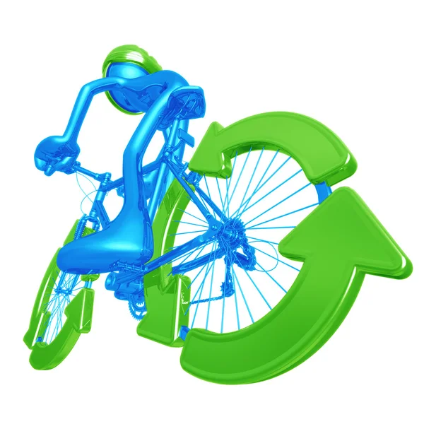 リサイクル自転車 — ストック写真