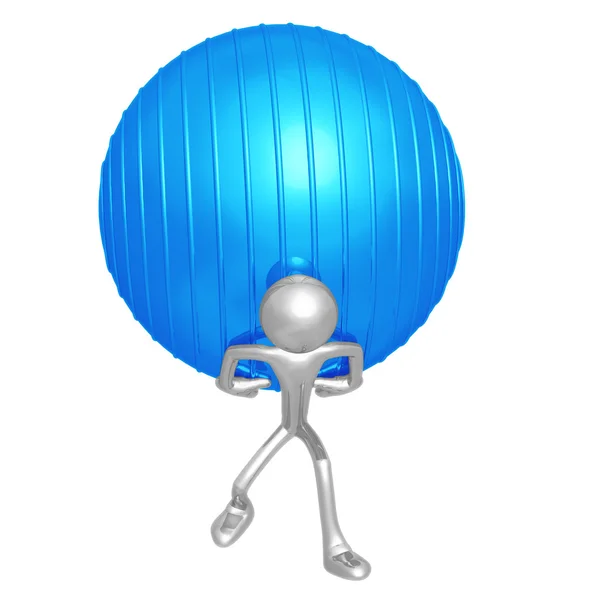 Yoga pilates bola — Foto de Stock