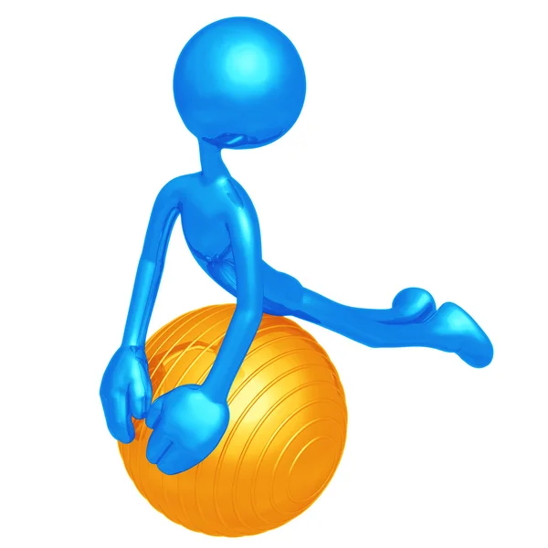 Yoga Pilates Physio Ball — Stock Photo, Image