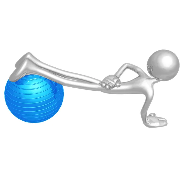 Yoga bola de physio pilates — Fotografia de Stock