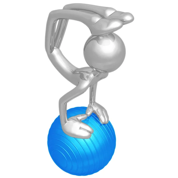 瑜伽普拉提生理球 — 图库照片