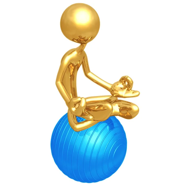Yoga bola de physio pilates — Fotografia de Stock