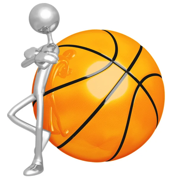 Einstellung schlanker Basketball — Stockfoto