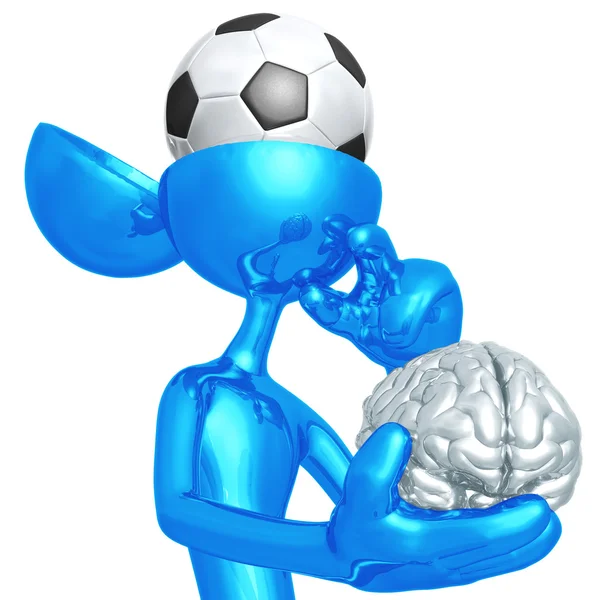 Futebol Futebol mente — Fotografia de Stock