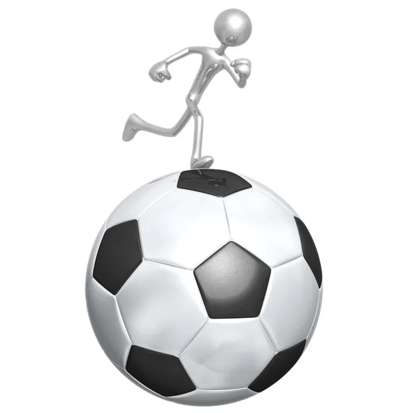 Soccer Football Runner — Stock Photo, Image