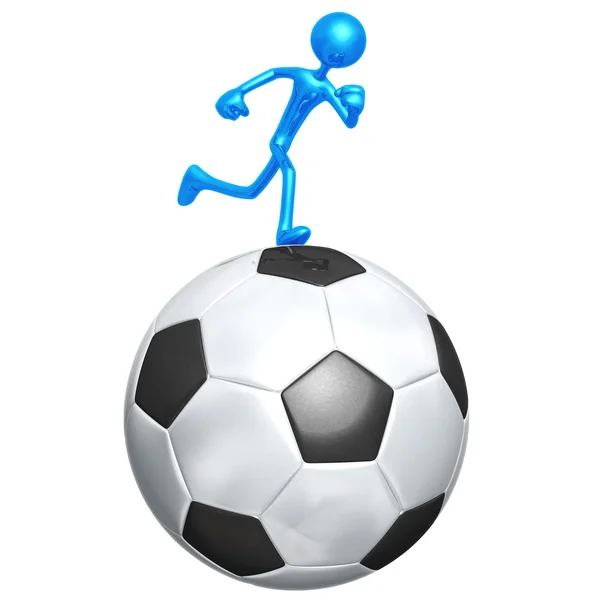 Soccer Football Runner — Stock Photo, Image