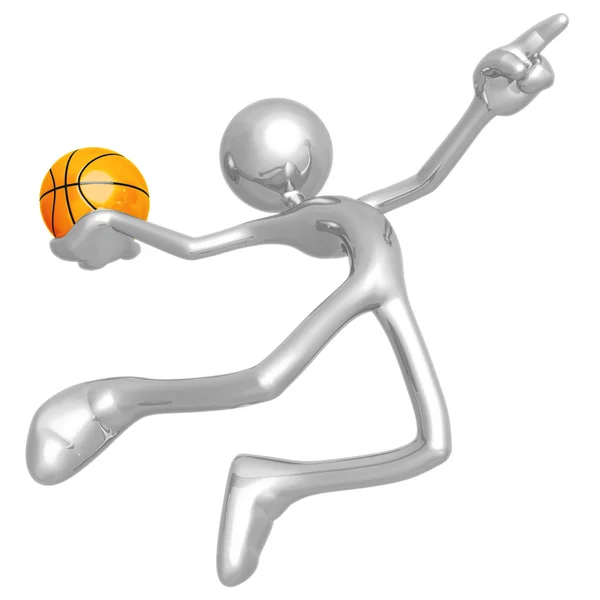 Basketball Calling The Shot Slam — Stock Photo, Image