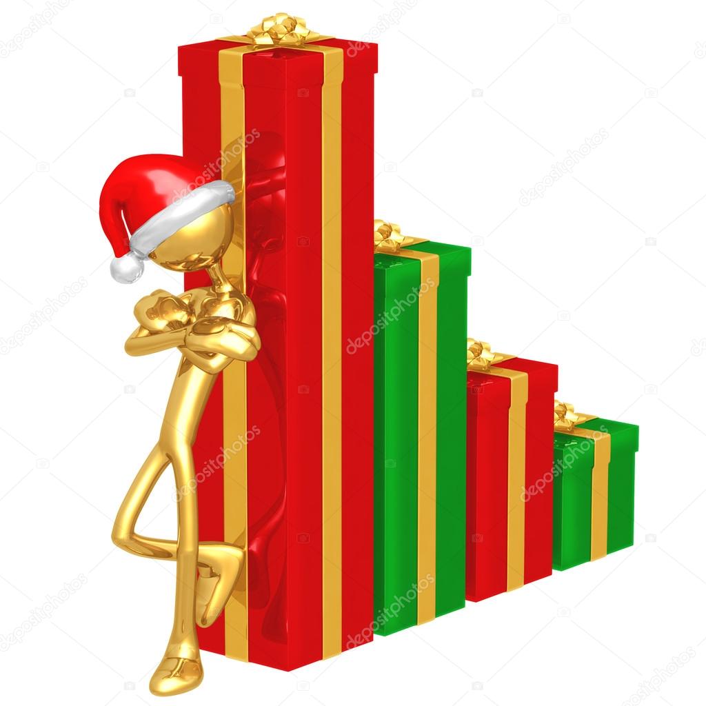 Christmas Profits Bar Graph — Stock Photo © LuMaxArt 12278799