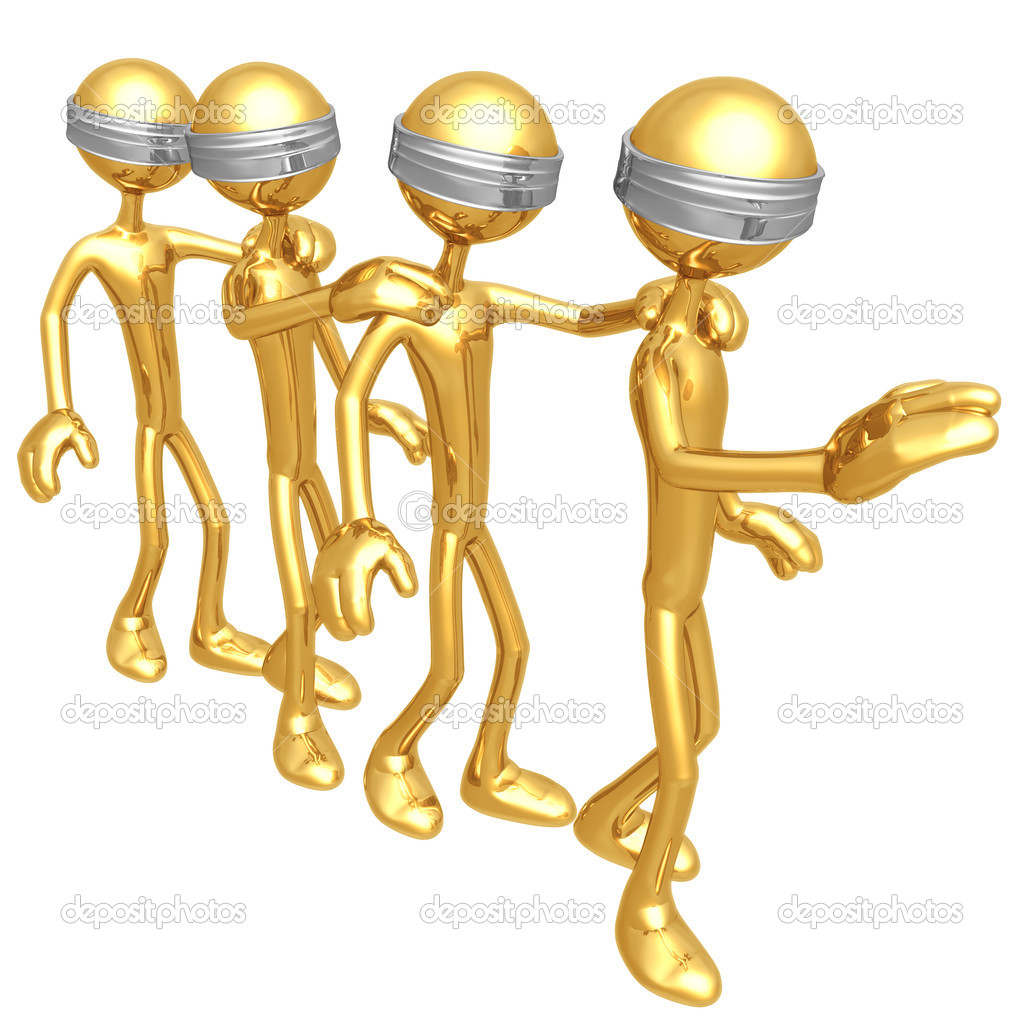 Resultado de imagem para cego seguindo cego