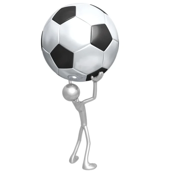 Dev futbol futbol holding — Stok fotoğraf