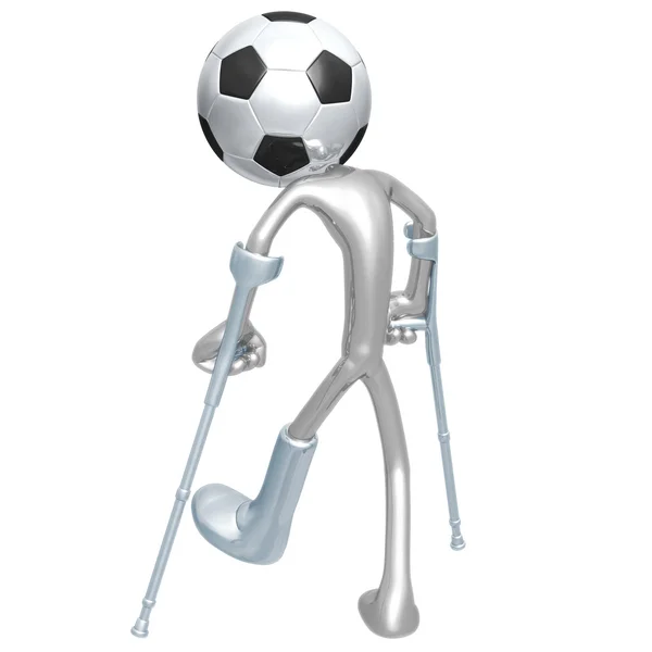 Injured Soccer Football Player — Stock Photo, Image