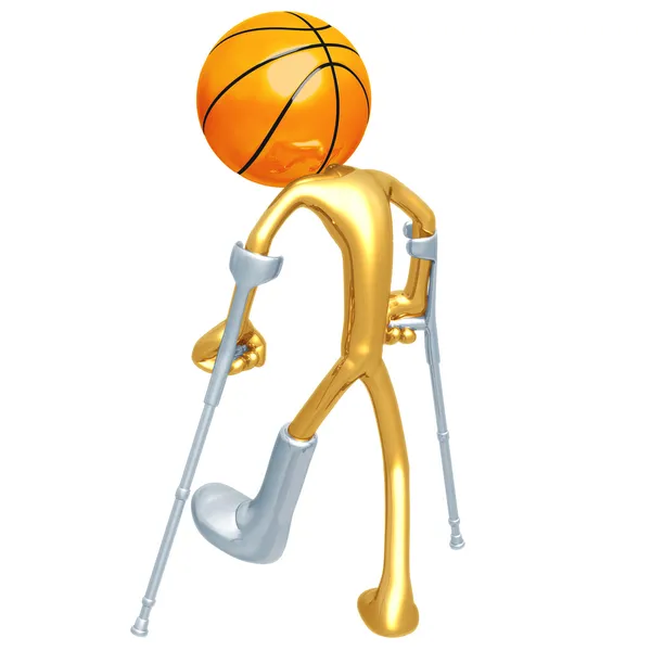 Jugador de baloncesto lesionado — Foto de Stock