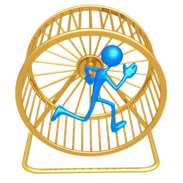 Hamster Wheel Runner — Stock Photo, Image