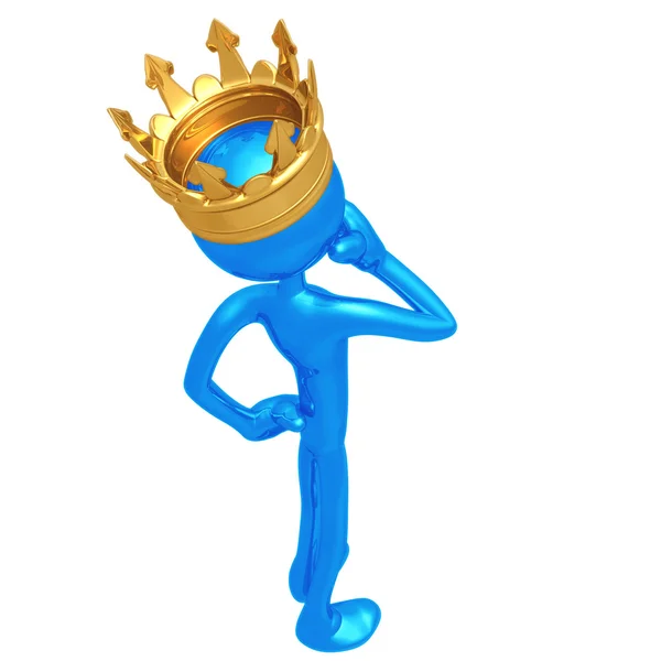 King Thinking — Stock Photo, Image