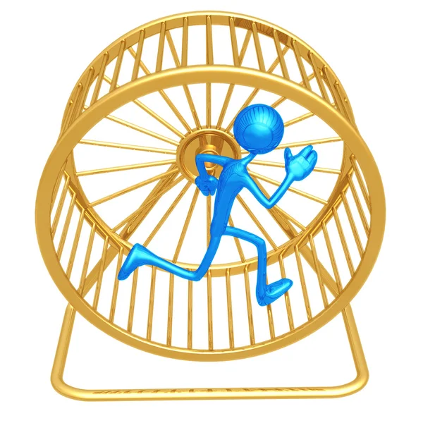 Ruota del criceto Runner Immagine Stock