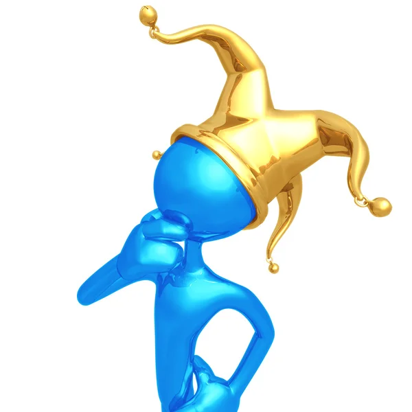 Jester Thinking Royalty Free Stock Images