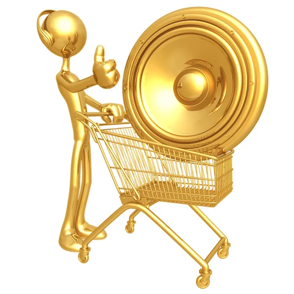 Music Shopping Cart — Stock Photo, Image