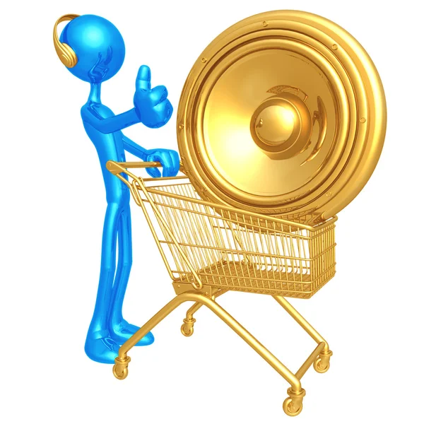 Music Shopping Cart — Stock Photo, Image