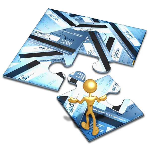 Credit Card Concept Puzzle — Stock Photo, Image