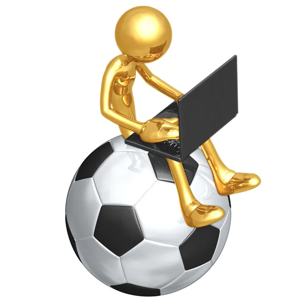 Online Soccer Football — Stock Photo, Image