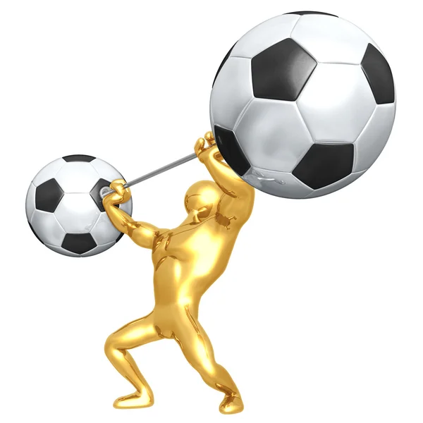 Fútbol Fútbol Peso Entrenamiento —  Fotos de Stock
