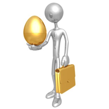 altın yumurta ile işadamı