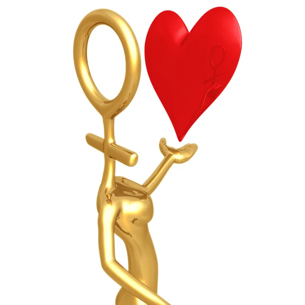 Sex symbol valentine — Stock Photo, Image