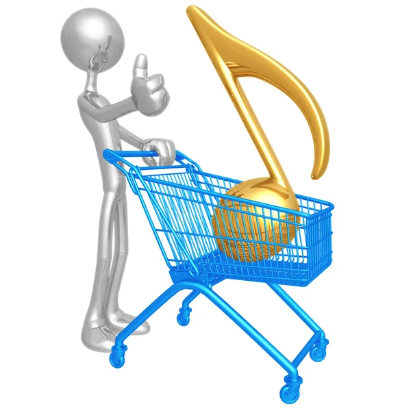 Music Shopping Cart — Stock Photo, Image