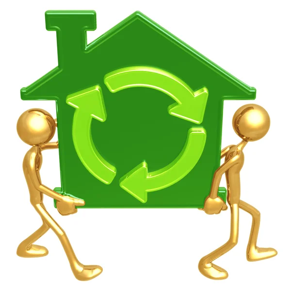 Green Home Movers — Stock Photo, Image