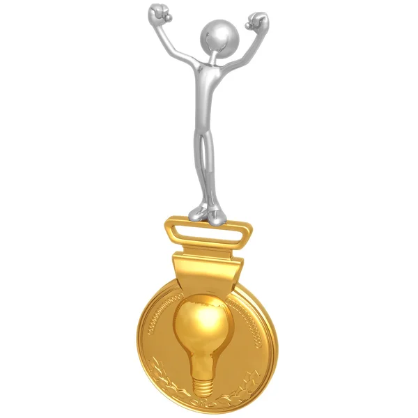 Gouden medaille idee — Stockfoto