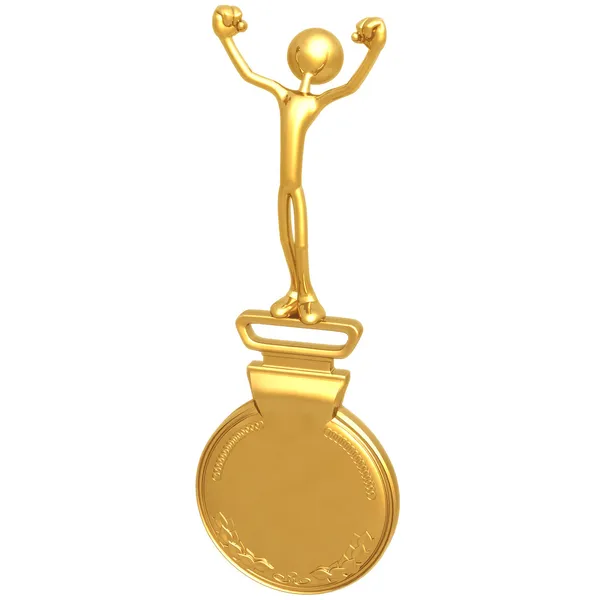 Medalha de Ouro Idéia Vencedor — Fotografia de Stock