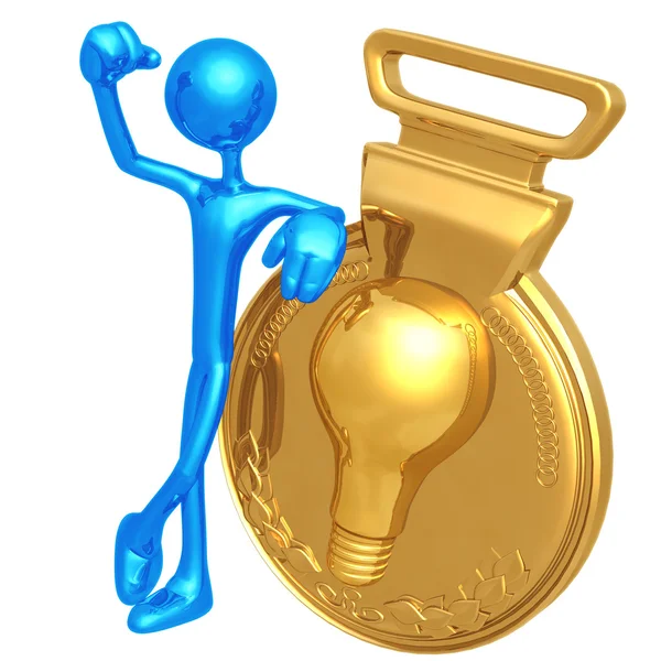 Gouden medaille idee — Stockfoto