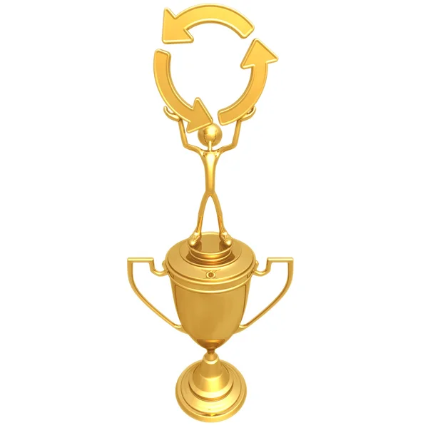 Recycle Trophy — Stock Photo, Image