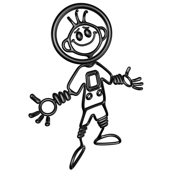 Doodle Guyz Astronauta — Fotografia de Stock