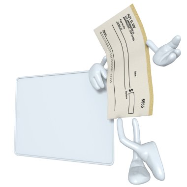 Açık çek işareti ile