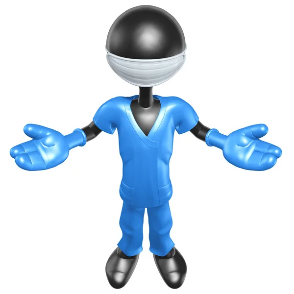 3D karakter doktor — Stok fotoğraf